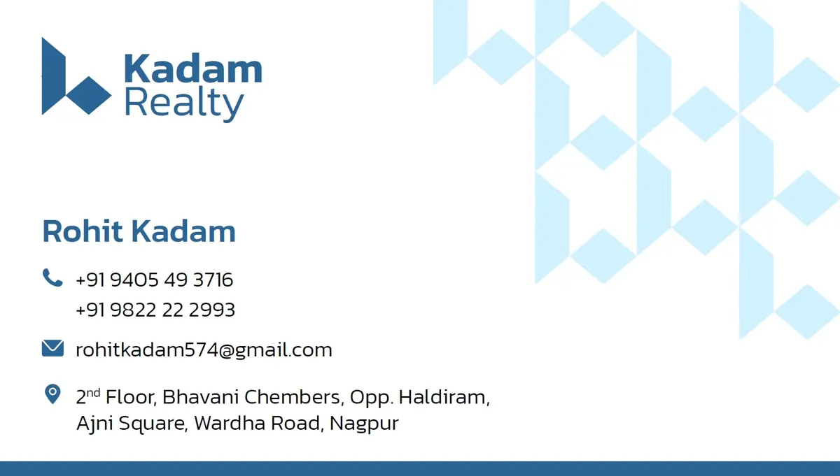 Kadam Realty business card